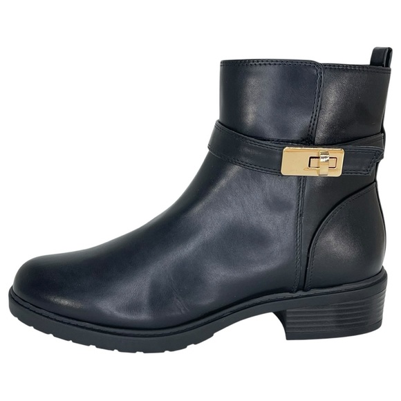 Giani Bernini Becca Black Faux Leather Womens Ankle Boots Size 9M - Picture 3 of 12